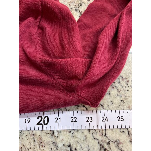 Duck Head Classic Burgundy Collared Sweater L Preppy Old Money Dark Academai - Picture 7 of 8